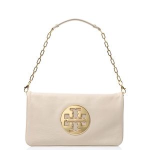 NWT Auth TORY BURCH REVA logo Clutch Shoulder bag